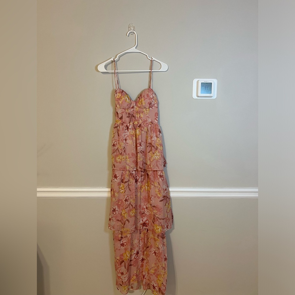 Chiffon Floral Dress.  Xsmall.